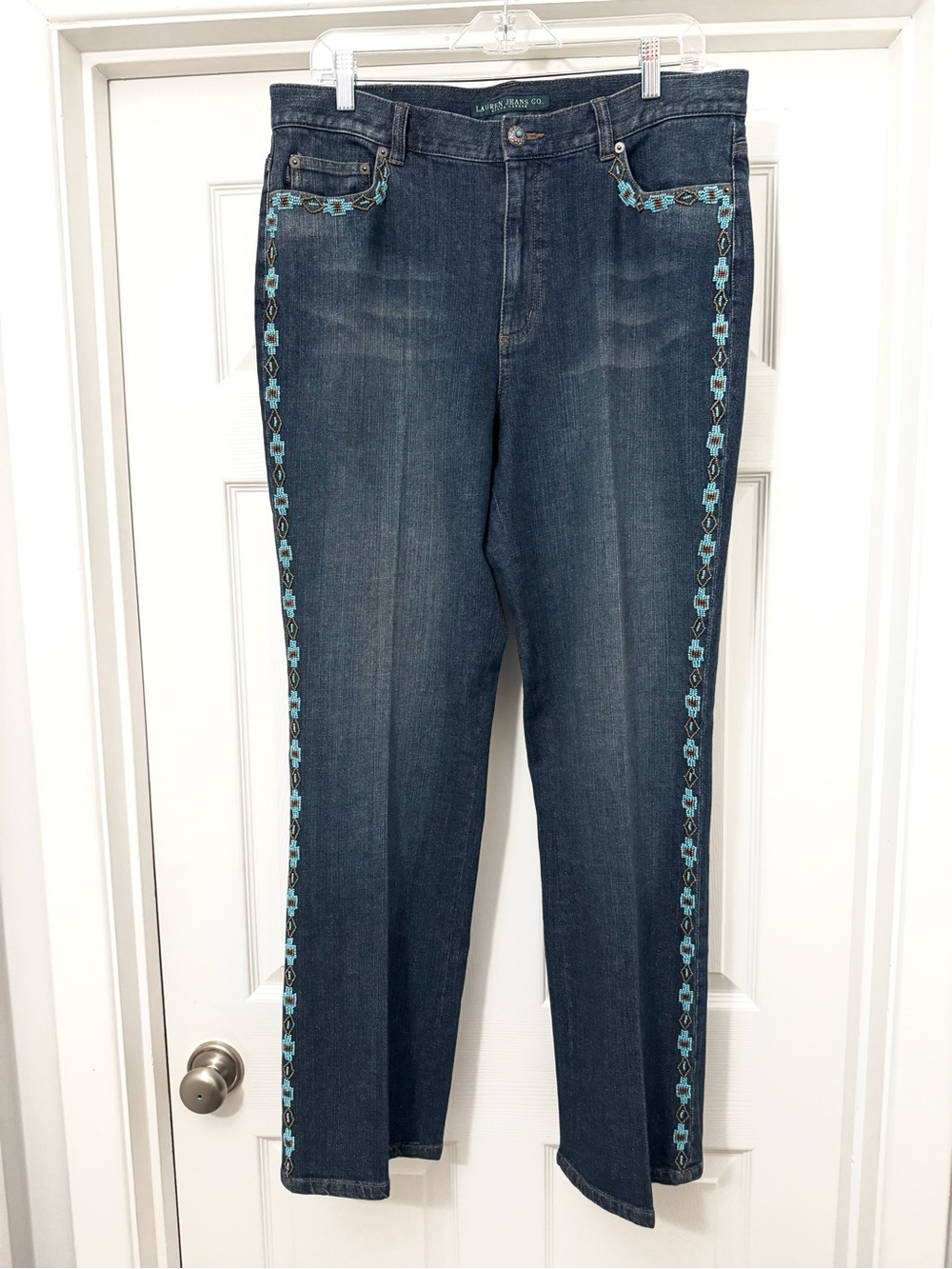 Ralph Lauren / Lauren Jeans Beaded Trim Women's Jeans